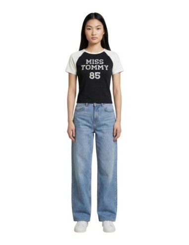 Tommy Hilfiger Jeans t-shirt femme noir imprimé