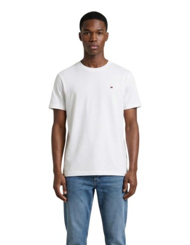 Tommy Hilfiger Jeans t-shirt homme blanc coton bio