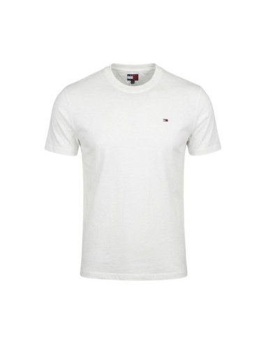 Tommy Hilfiger Jeans t-shirt homme blanc coton bio
