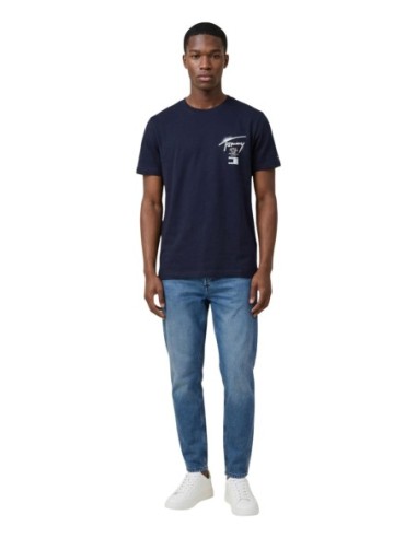 Tommy Hilfiger Jeans t-shirt homme bleu imprimé