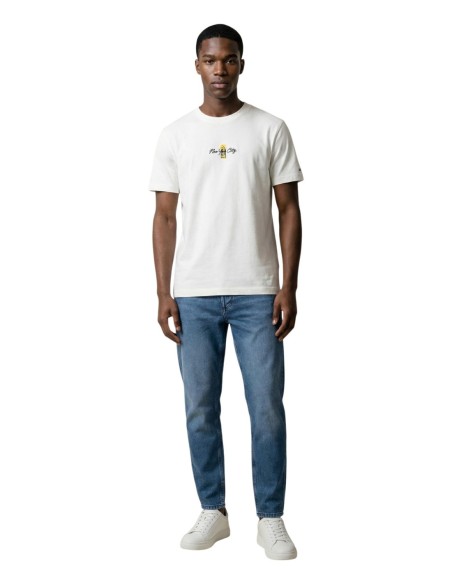 Tommy Hilfiger Jeans t-shirt homme blanc imprimé