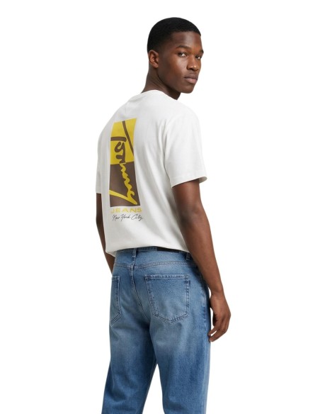 Tommy Hilfiger Jeans t-shirt homme blanc imprimé