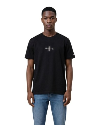 Tommy Hilfiger Jeans t-shirt homme noir imprimé