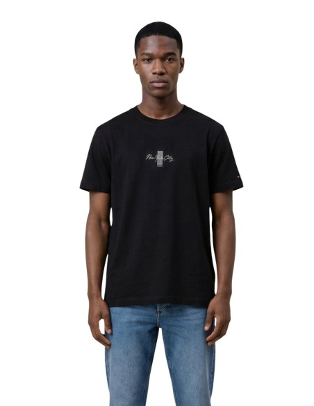Tommy Hilfiger Jeans t-shirt homme noir imprimé
