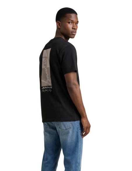 Tommy Hilfiger Jeans t-shirt homme noir imprimé