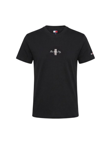 Tommy Hilfiger Jeans t-shirt homme noir imprimé