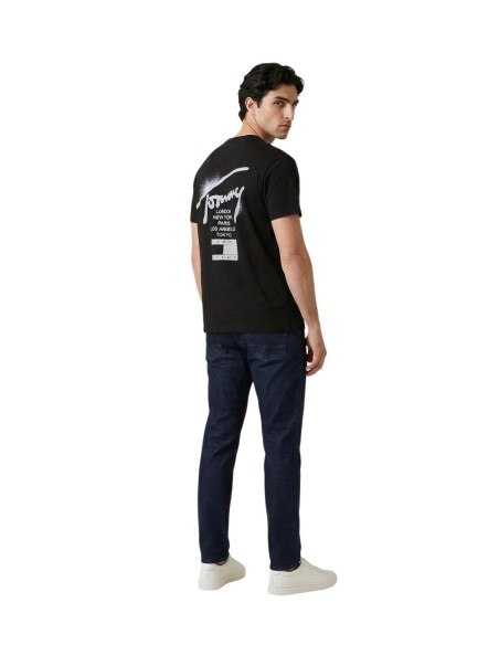 Tommy Hilfiger Jeans t-shirt homme noir coton bio