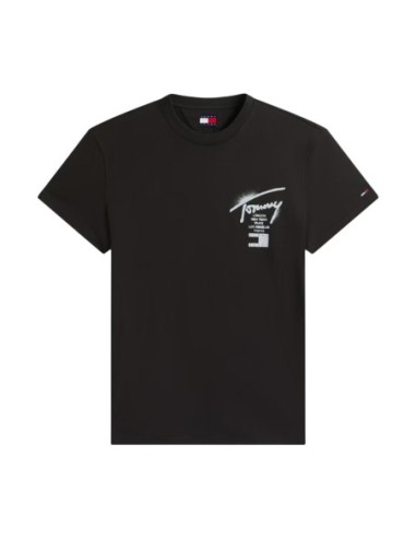 Tommy Hilfiger Jeans t-shirt homme noir coton bio
