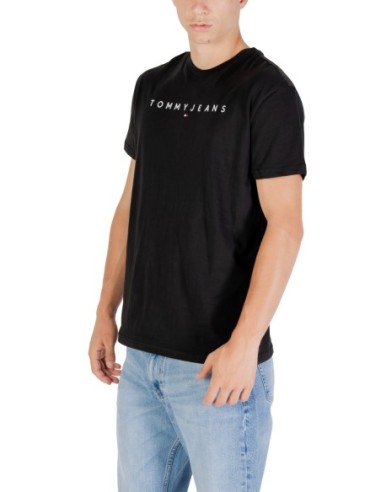 Tommy Hilfiger Jeans t-shirt homme noir imprimé