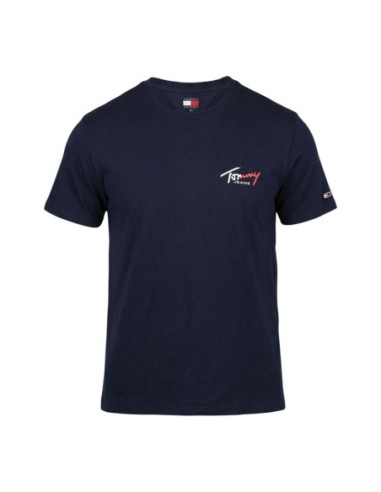 Tommy Hilfiger Jeans t-shirt homme bleu coton bio