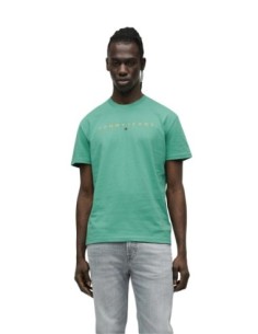 Tommy Hilfiger Jeans t-shirt homme vert imprimé