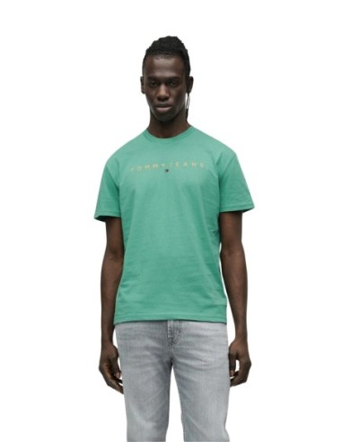 Tommy Hilfiger Jeans t-shirt homme vert imprimé