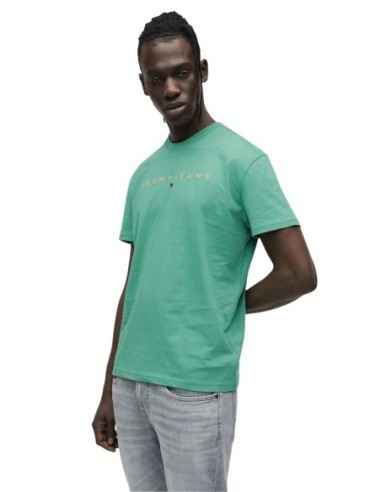 Tommy Hilfiger Jeans t-shirt homme vert imprimé