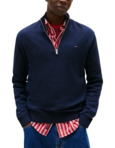 Tommy Hilfiger Jeans sweat homme bleu zippé
