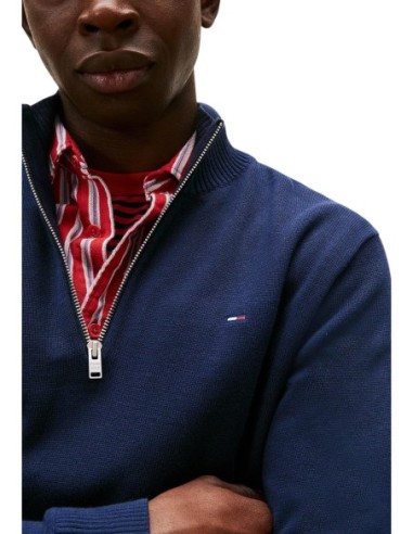 Tommy Hilfiger Jeans sweat homme bleu zippé
