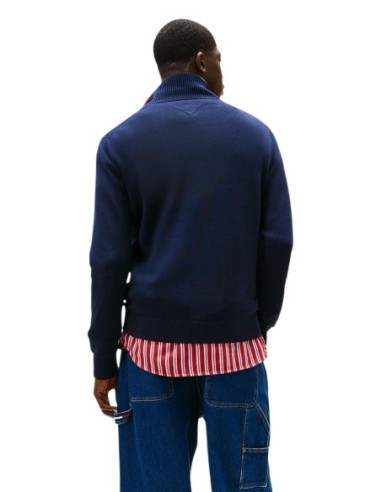 Tommy Hilfiger Jeans sweat homme bleu zippé