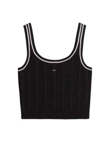 Tommy Hilfiger Jeans top femme noir bretelles