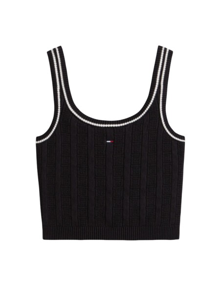 Tommy Hilfiger Jeans top femme noir bretelles
