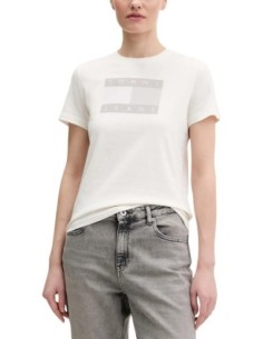 Tommy Hilfiger Jeans t-shirt femme blanc imprimé