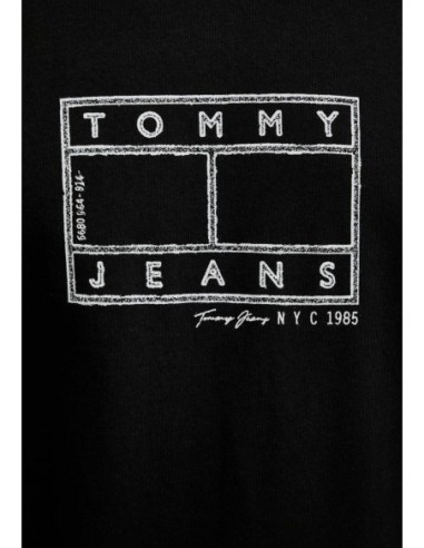 Tommy Hilfiger Jeans t-shirt homme noir coton bio