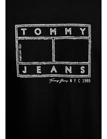Tommy Hilfiger Jeans t-shirt homme noir coton bio