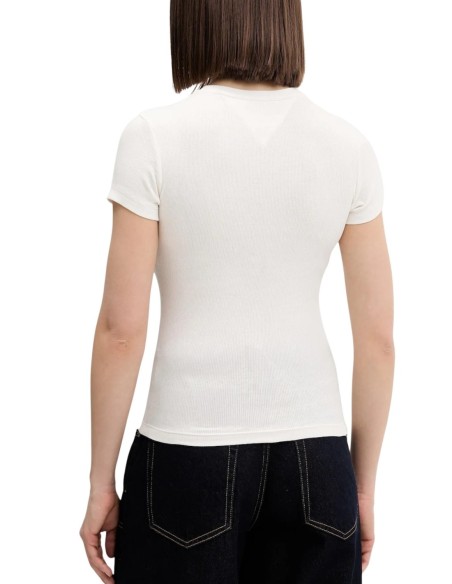 Tommy Hilfiger Jeans t-shirt femme blanc imprimé