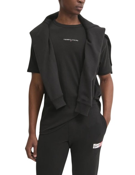 Tommy Hilfiger Jeans t-shirt homme noir coton