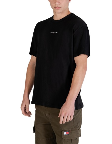Tommy Hilfiger Jeans t-shirt homme noir coton