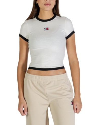 Tommy Hilfiger Jeans t-shirt femme blanc stretch