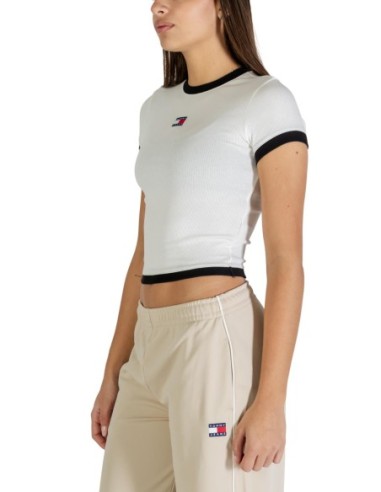 Tommy Hilfiger Jeans t-shirt femme blanc stretch