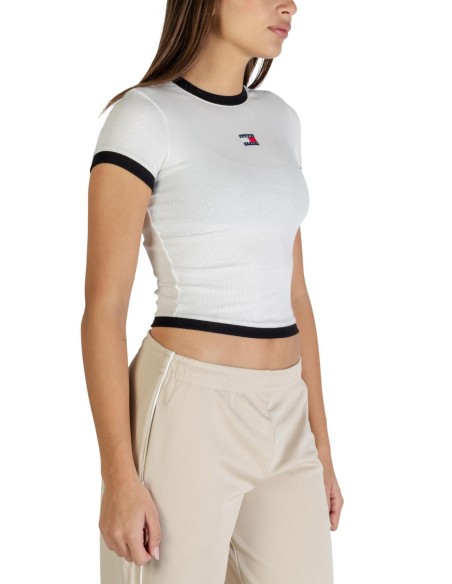 Tommy Hilfiger Jeans t-shirt femme blanc stretch