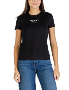 Tommy Hilfiger Jeans t-shirt femme noir coton bio