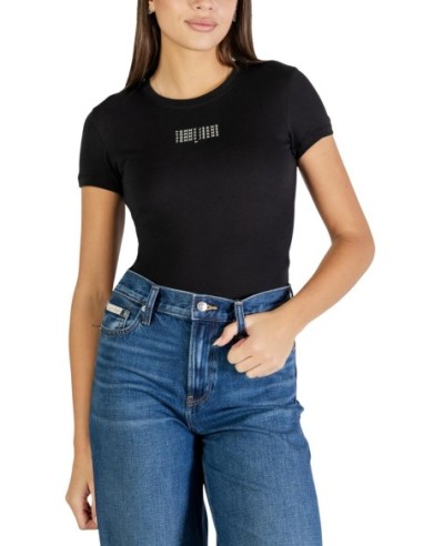 Tommy Hilfiger Jeans t-shirt femme noir coton bio