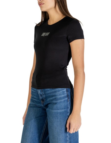 Tommy Hilfiger Jeans t-shirt femme noir coton bio