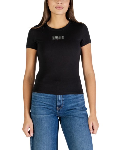 Tommy Hilfiger Jeans t-shirt femme noir coton bio