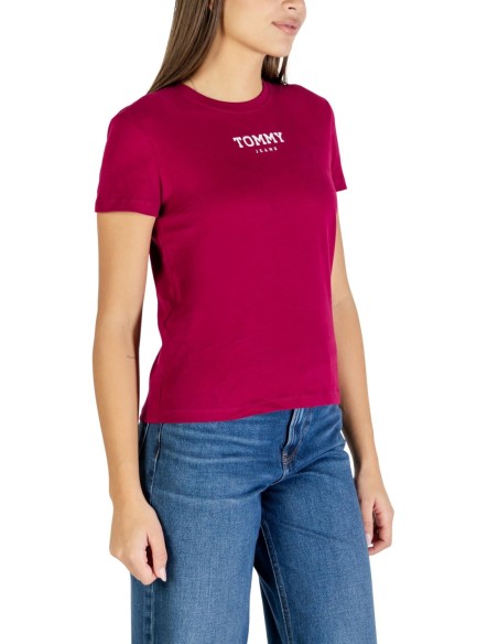 Tommy Hilfiger Jeans t-shirt femme bordeaux