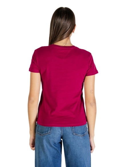 Tommy Hilfiger Jeans t-shirt femme bordeaux