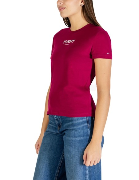Tommy Hilfiger Jeans t-shirt femme bordeaux