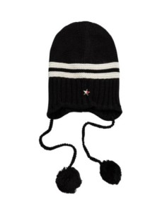 Tommy Hilfiger Jeans bonnet femme noir