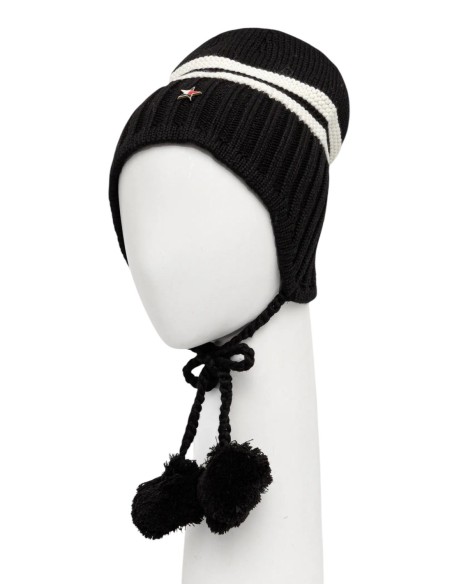 Tommy Hilfiger Jeans bonnet femme noir