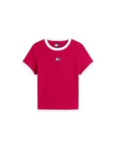 Tommy Hilfiger Jeans t-shirt femme bordeaux
