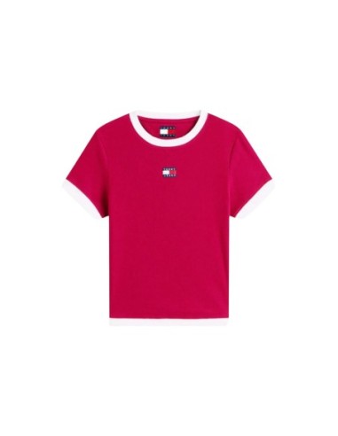Tommy Hilfiger Jeans t-shirt femme bordeaux
