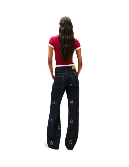 Tommy Hilfiger Jeans t-shirt femme bordeaux