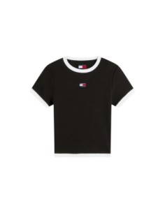 Tommy Hilfiger Jeans t-shirt femme noir stretch