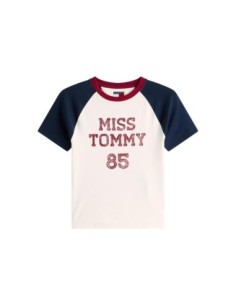 Tommy Hilfiger Jeans t-shirt femme blanc imprimé