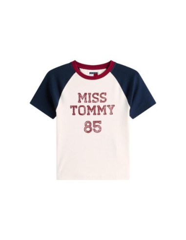 Tommy Hilfiger Jeans t-shirt femme blanc imprimé