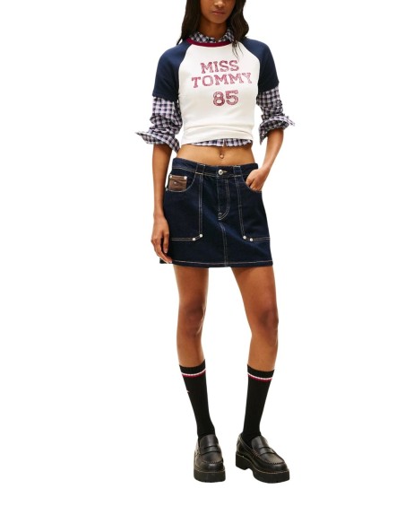 Tommy Hilfiger Jeans t-shirt femme blanc imprimé