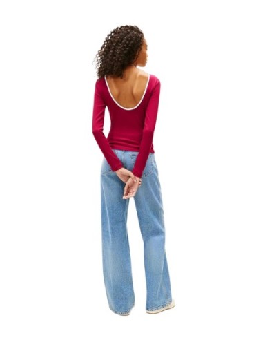 Tommy Hilfiger Jeans pull femme bordeaux
