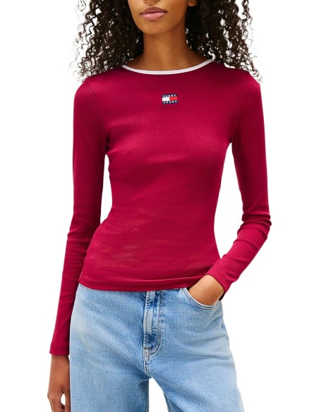 Tommy Hilfiger Jeans pull femme bordeaux