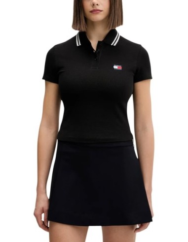 Tommy Hilfiger Jeans polo femme noir